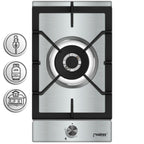 Phönix 301SL Gaskochfeld Edelstahl 1 flammig 4 KW, Propan / H-Gas