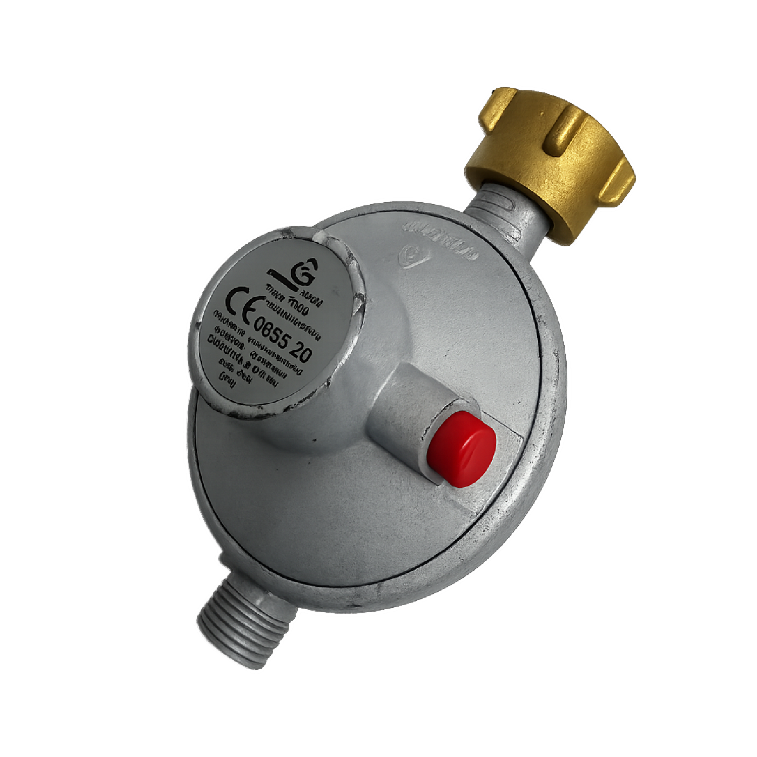 30mbar Gasregler für caravan mit Abblasventil KLF x G 1/4"LH-KN