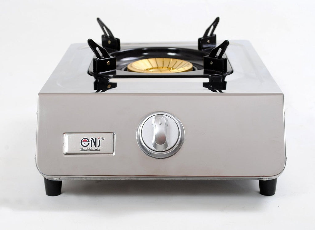 NSD-11 Edelstahl Gaskocher 1 flammig LPG Gasherd mit Zündsicherung