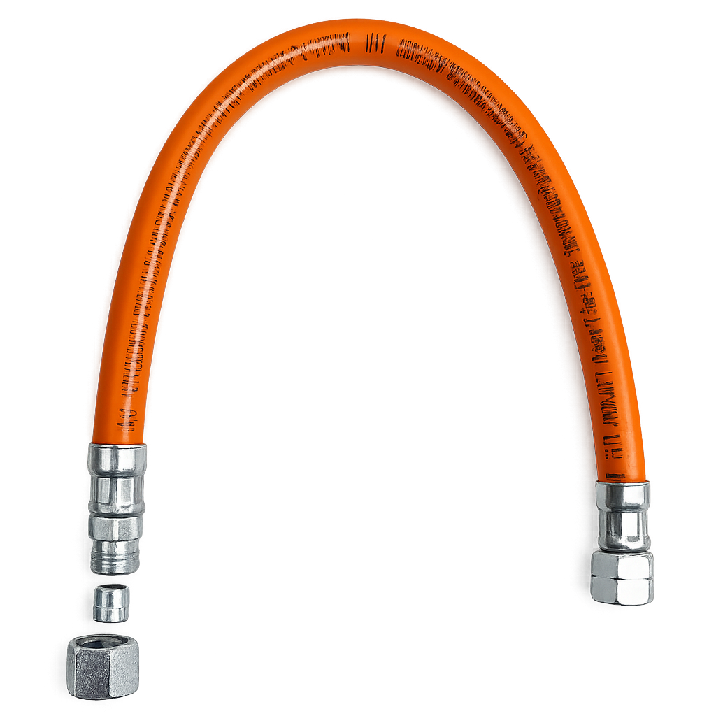 40cm Gasschlauch 1/4"LH-ÜM x SRV 8mm MD-Schlauch 6,3x3,5mm
