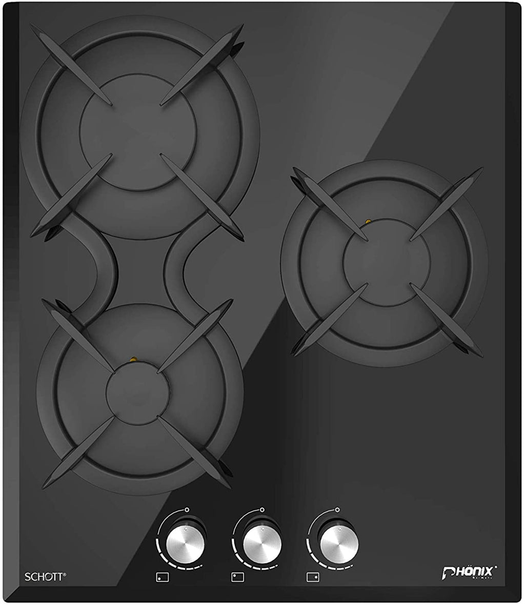 Phönix PG-503L Gaskochfeld 3 flammig Gaskocher Einbau Propan /H-Gas