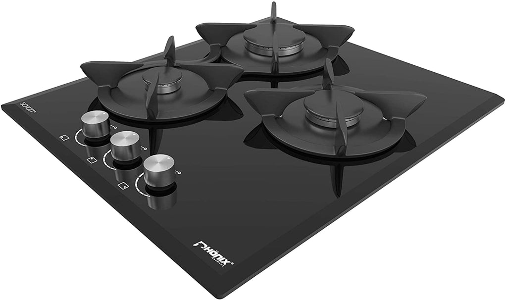 Phönix PG-503L Gaskochfeld 3 flammig Gaskocher Einbau Propan /H-Gas