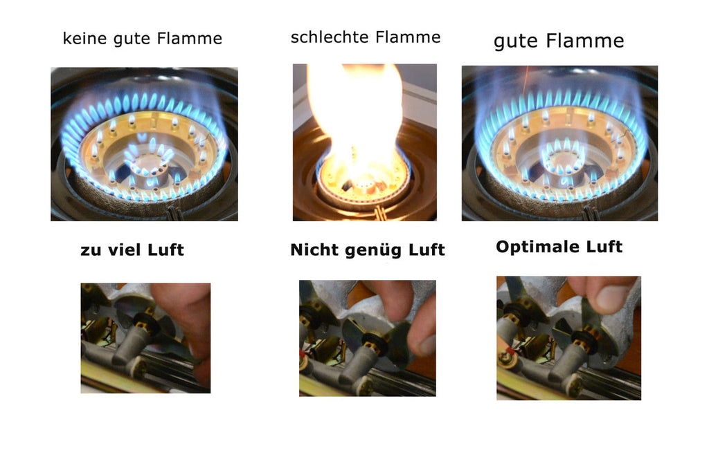 NGB-300 Edelstahl Gaskocher 3 flammig Campingkocher Propangas