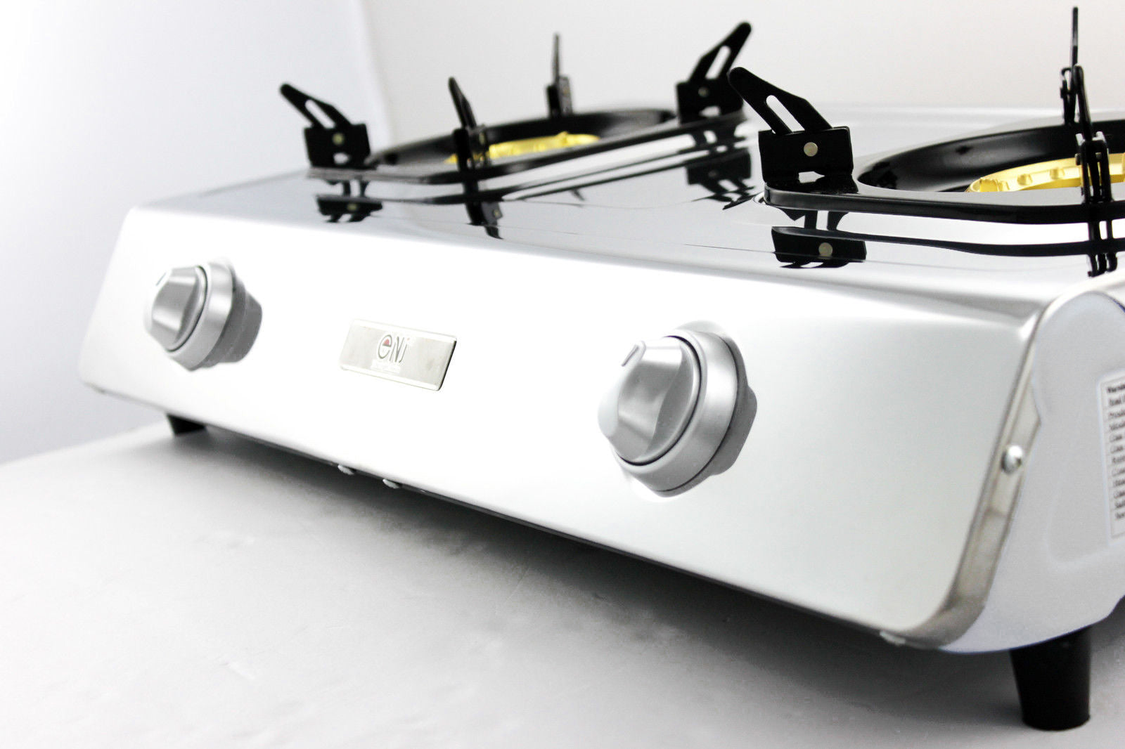 NGB-200 Edelstahl Gaskocher 2 flammig Propan Commpingkocher Gasherd