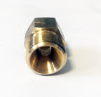Reduzierstück IG 1/4" links × AG 3/8" links – Gasadapter Messing