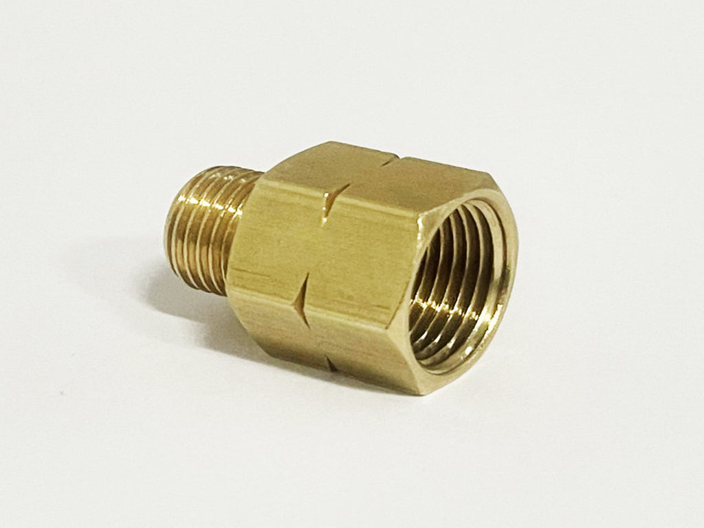 Verbindungsstück Übergang IG 3/8" links x AG 1/4" links Gasadapter