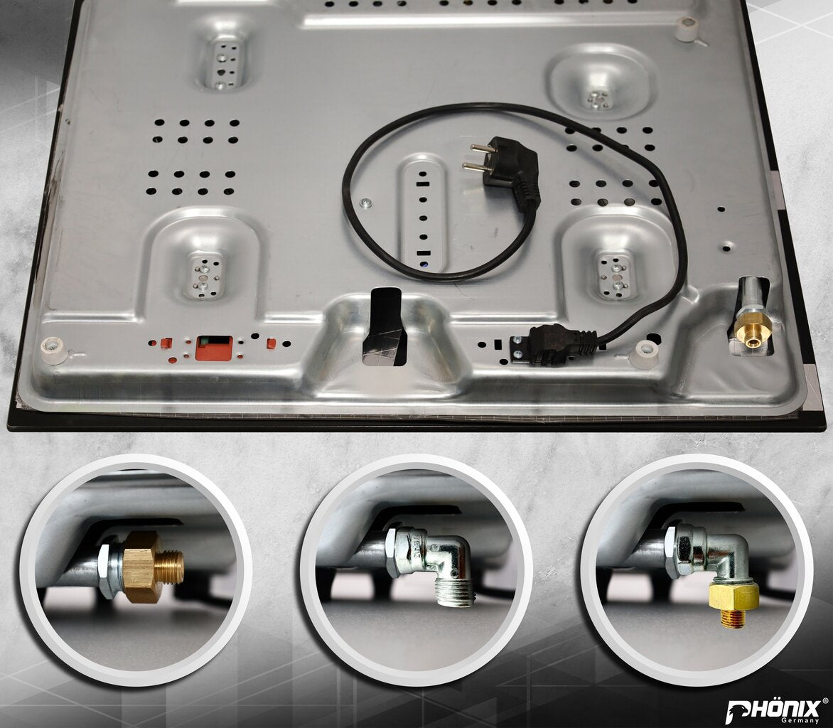 Phönix PG-903L Einbau Gaskochfeld 3 flammig kochmulde Gaskocher 90cm