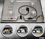 Phönix PS-905L Gaskochfeld Inox Gaskocher 5 flammig Propan /H-Gas