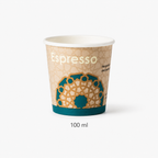 100 Stück Pappbecher Kaffeebecher To GO - 100ml, 200ml, 300ml Einwegbecher