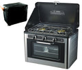 CO-01 2-flammiger Camping-Gaskocher mit Backofen und Tasche