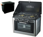 CO-01 2-flammiger Camping-Gaskocher mit Backofen und Tasche