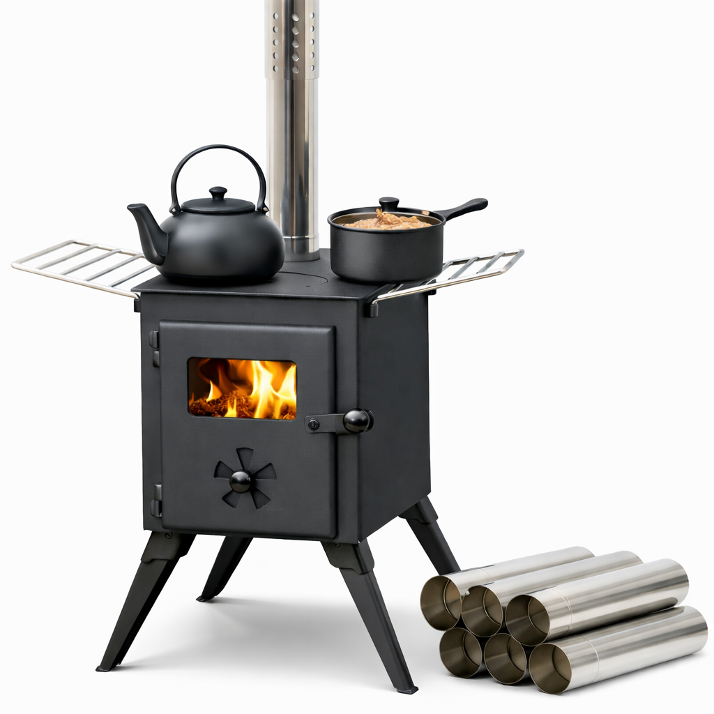 NJ FO-07 Camping Wood Burning Stove 3.5 kW – Gasland24