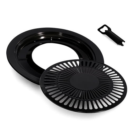 2-teiliger Grillaufsatz 32 cm für Camping-Gaskocher