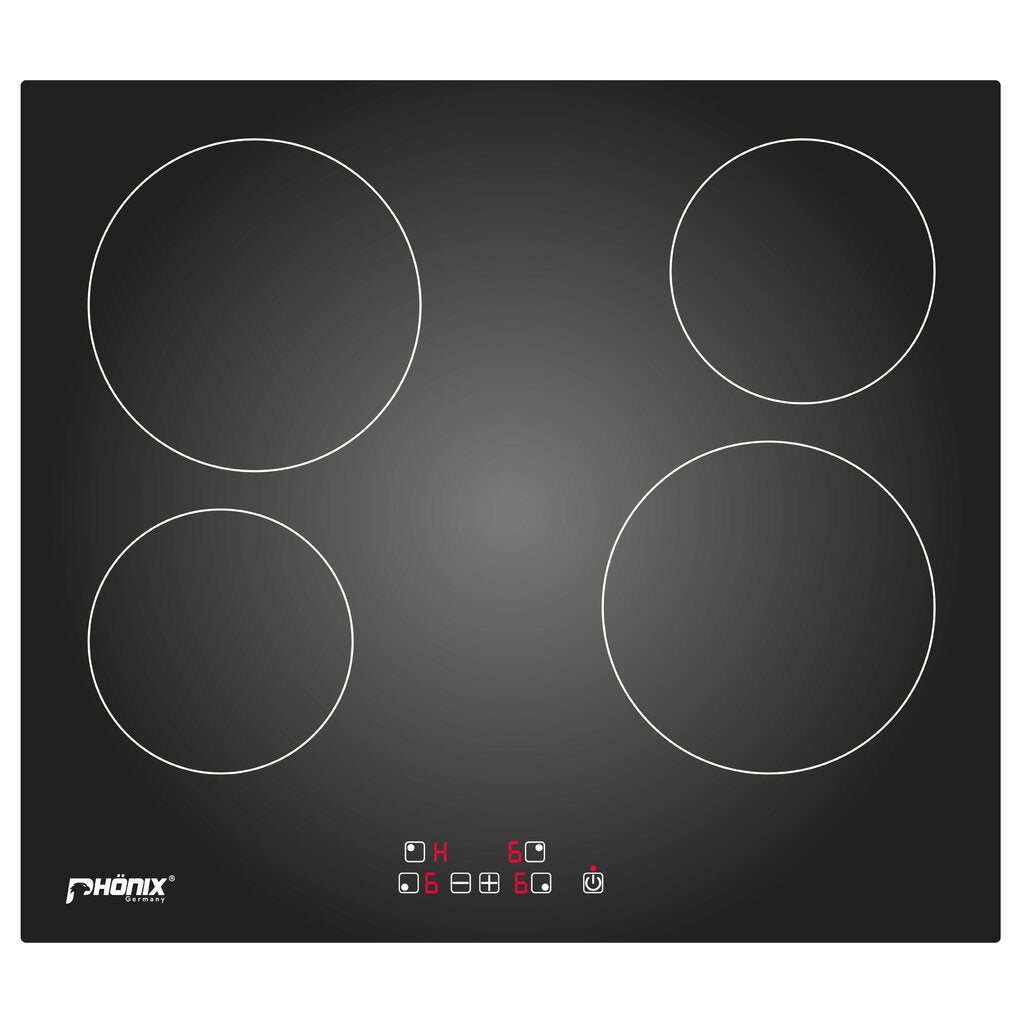 Phönix PC-604T Glaskeramikkochfeld 4 Zonen Glaskeramik Einbauherd