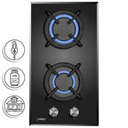 Phönix Domino-GT Gaskochfeld Glas 2 flammig Autark Propan /H-Gas