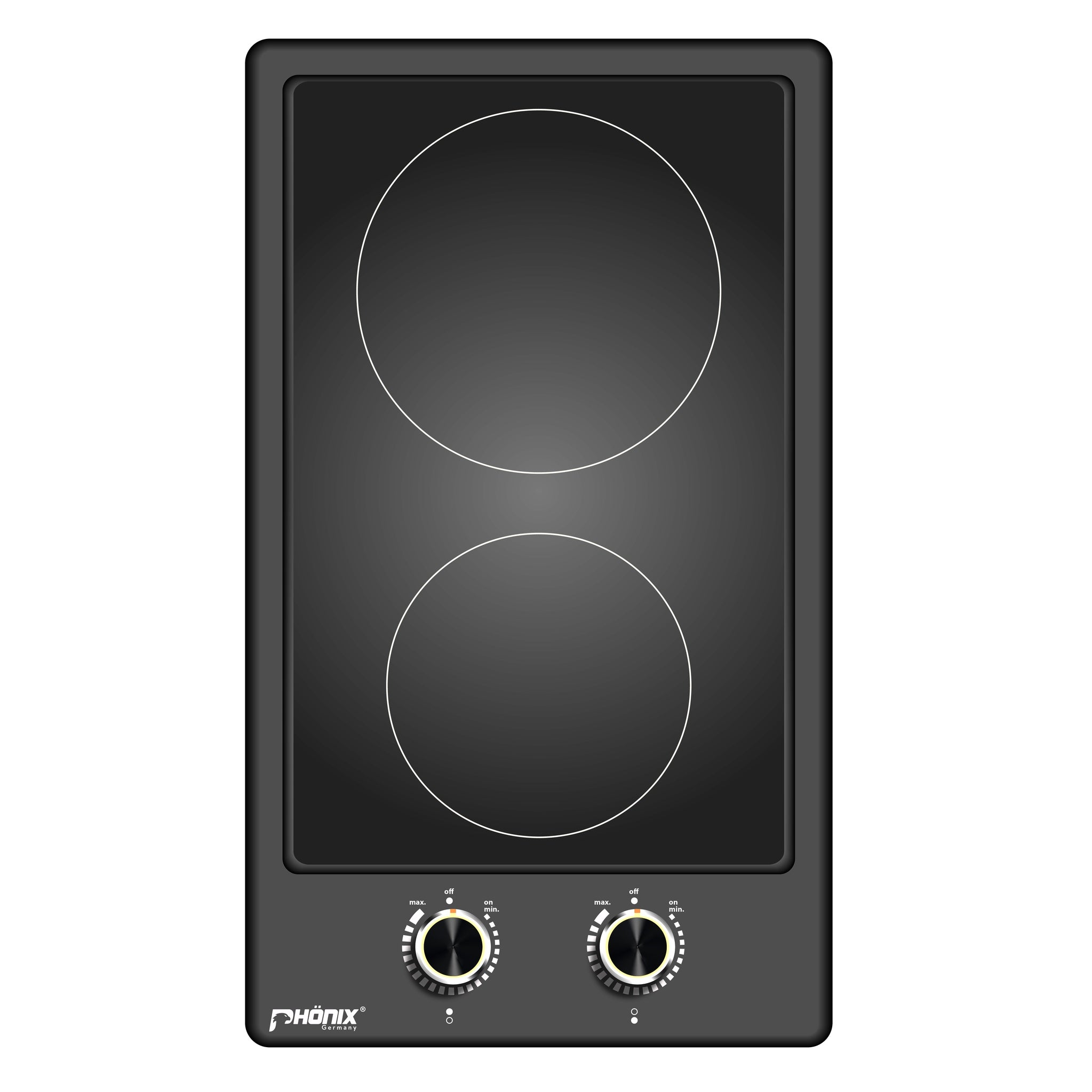 Phönix PC-302ET Glaskeramikkochfeld 2 Zonen Glaskeramik Einbauherd