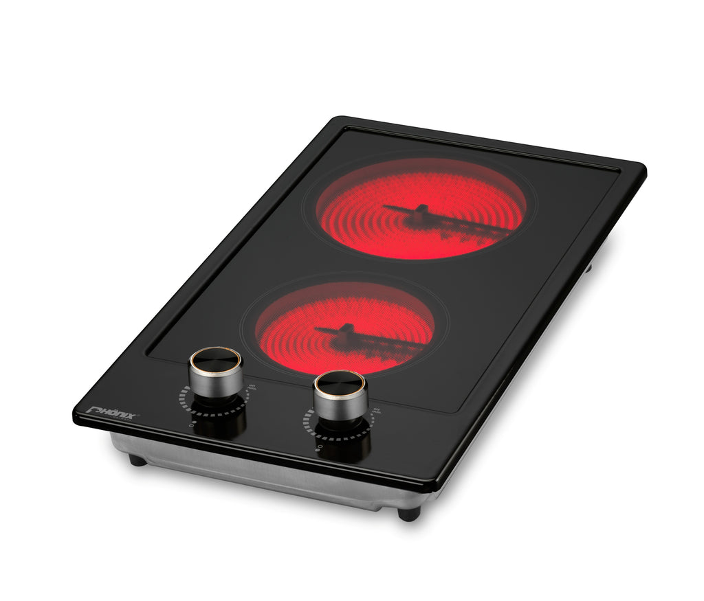 Phönix PC-302ET Glaskeramikkochfeld 2 Zonen Glaskeramik Einbauherd