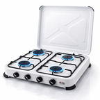 NJ-04 Campingkocher 4 flammig Gas Kocher 5,5 KW Deckel