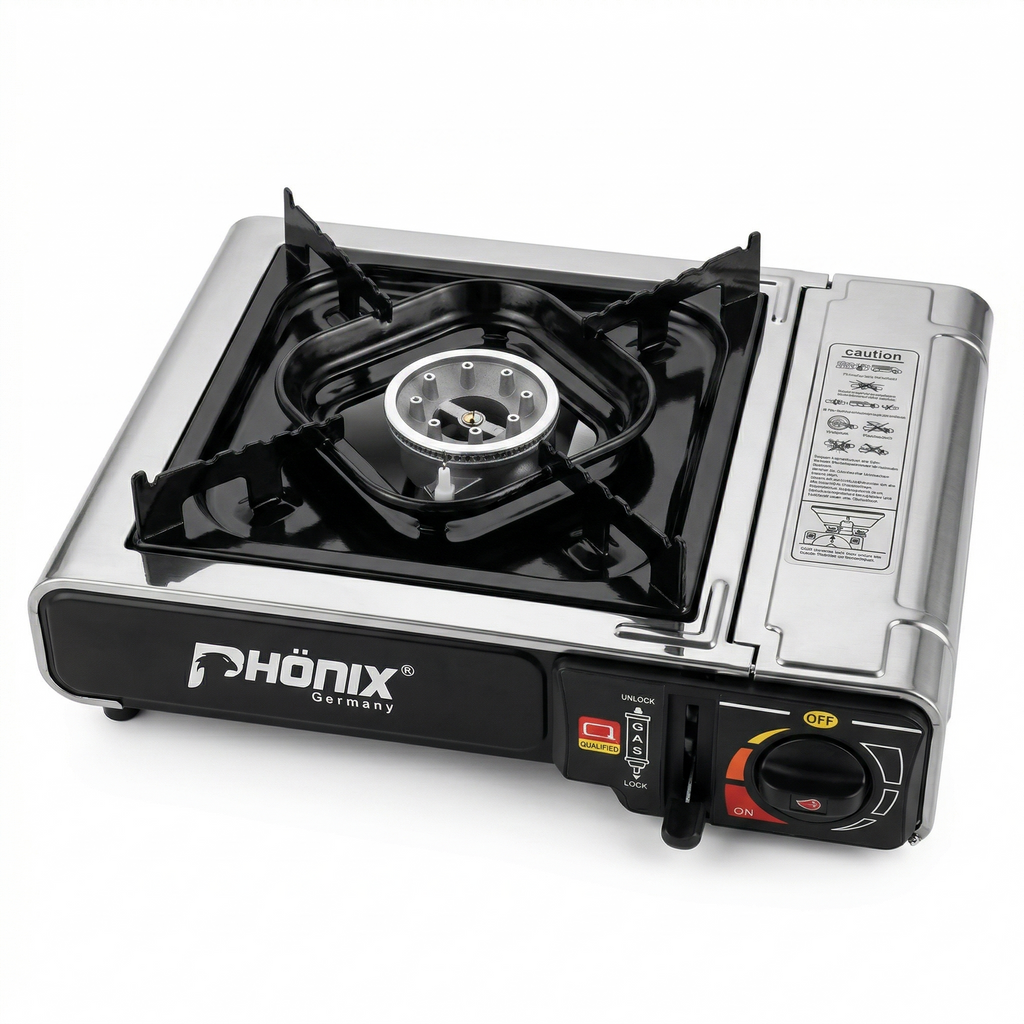 Phönix PC-20 Gaskocher Campingkocher 2,3 KW Kartuschenkocher Picknickkocher