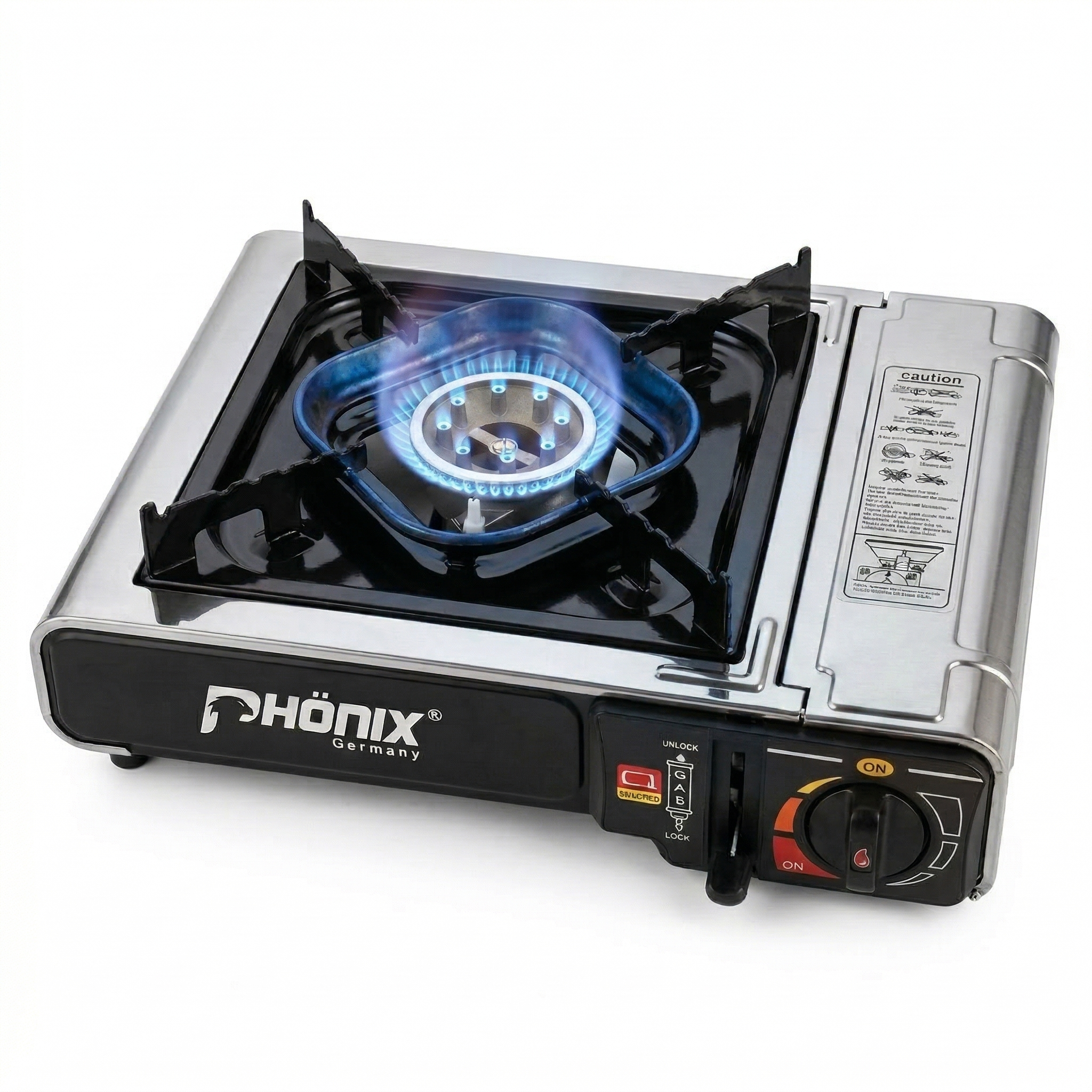 Phönix PC-20 Gaskocher Campingkocher 2,3 KW Picknickkocher