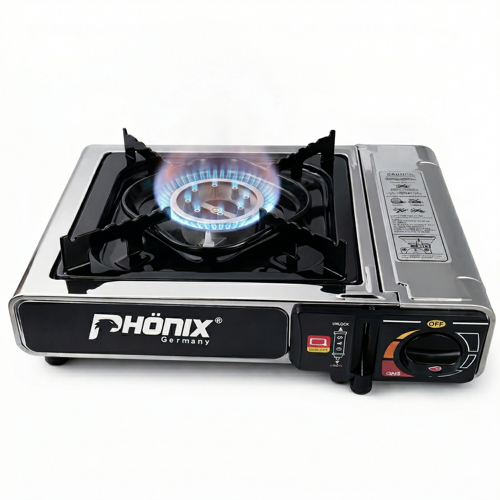 Phönix PC-20 Gaskocher Campingkocher 2,3 KW Kartuschenkocher Picknickkocher