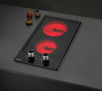 Phönix PC-302ET Glaskeramikkochfeld 2 Zonen Glaskeramik Einbauherd