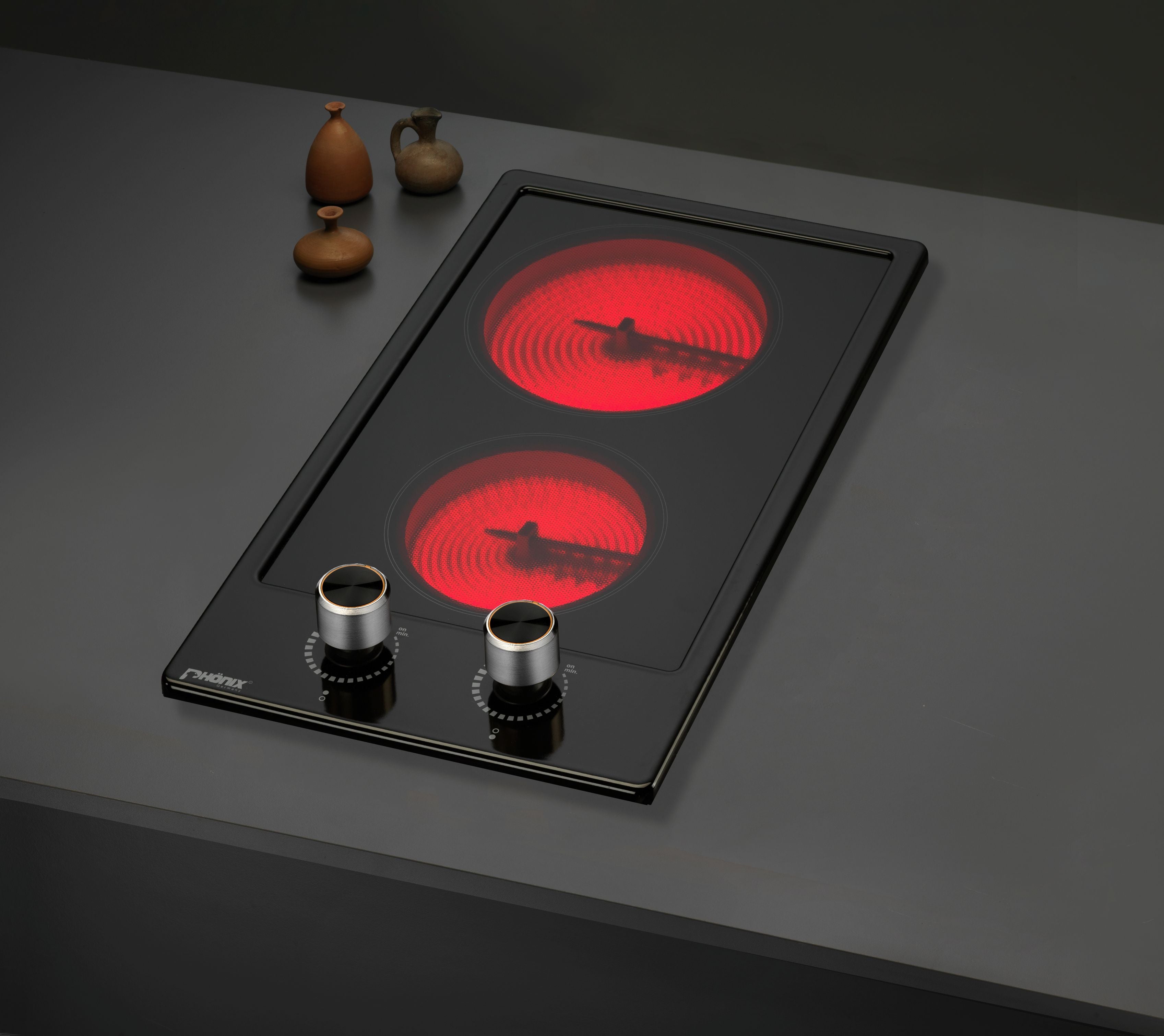 Phönix PC-302ET Glaskeramikkochfeld 2 Zonen Glaskeramik Einbauherd