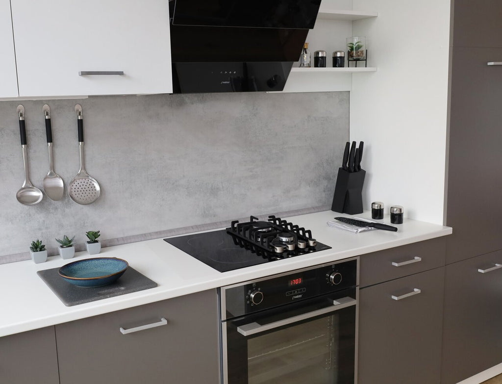 Phönix PG-604ET kombi Gaskochfeld 4 flammig Glaskeramik Kochfeld + Set