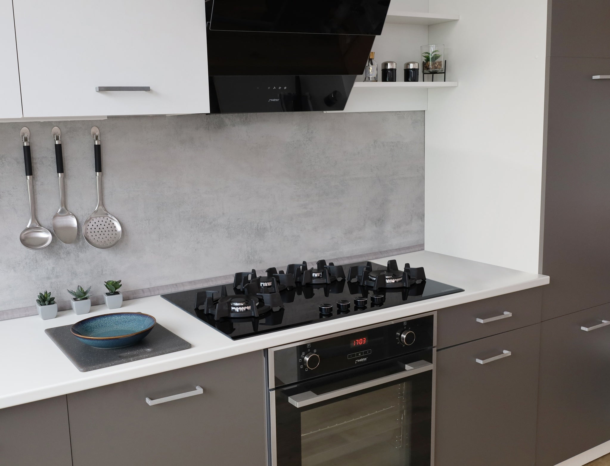 Phönix PG-904SWL Gaskochfeld Gaskocher 4 flammig Propan / Erdgas