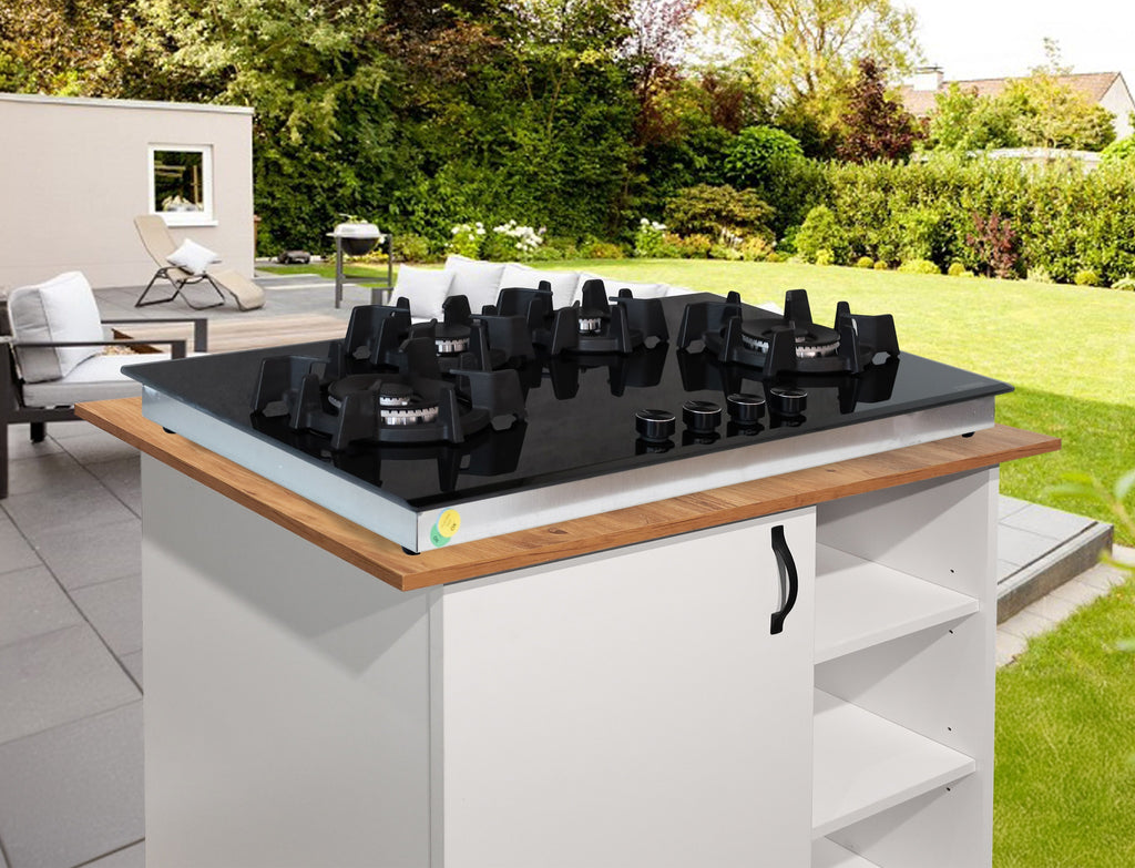 Phönix PG-904SWL Gaskochfeld Gaskocher 4 flammig Propan / Erdgas