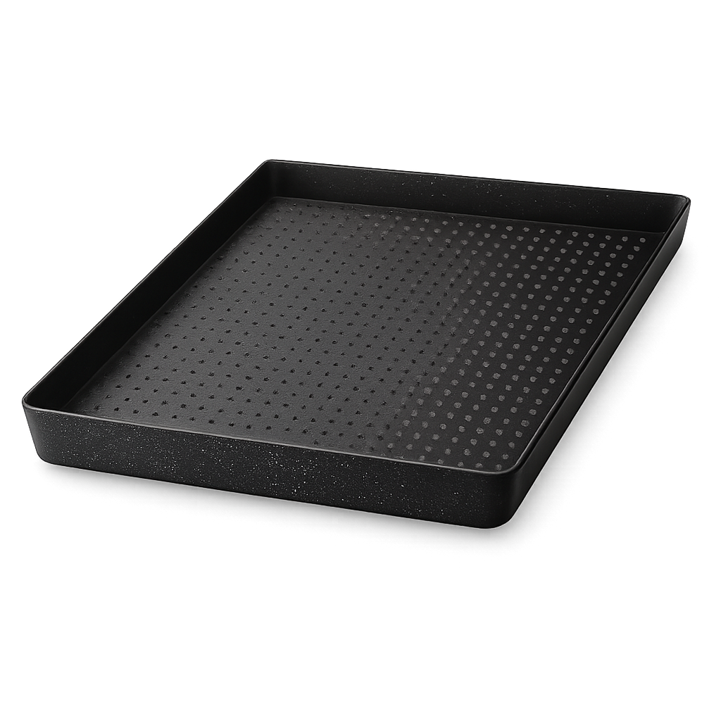 Antihaft-Grillplatte 25 × 22 cm aus Alu für Gaskocher und Gasgrill