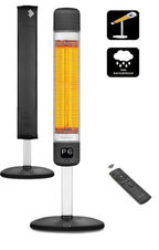 Infrarot Standheizstrahler 2500W, Fernbedienung Thermostat