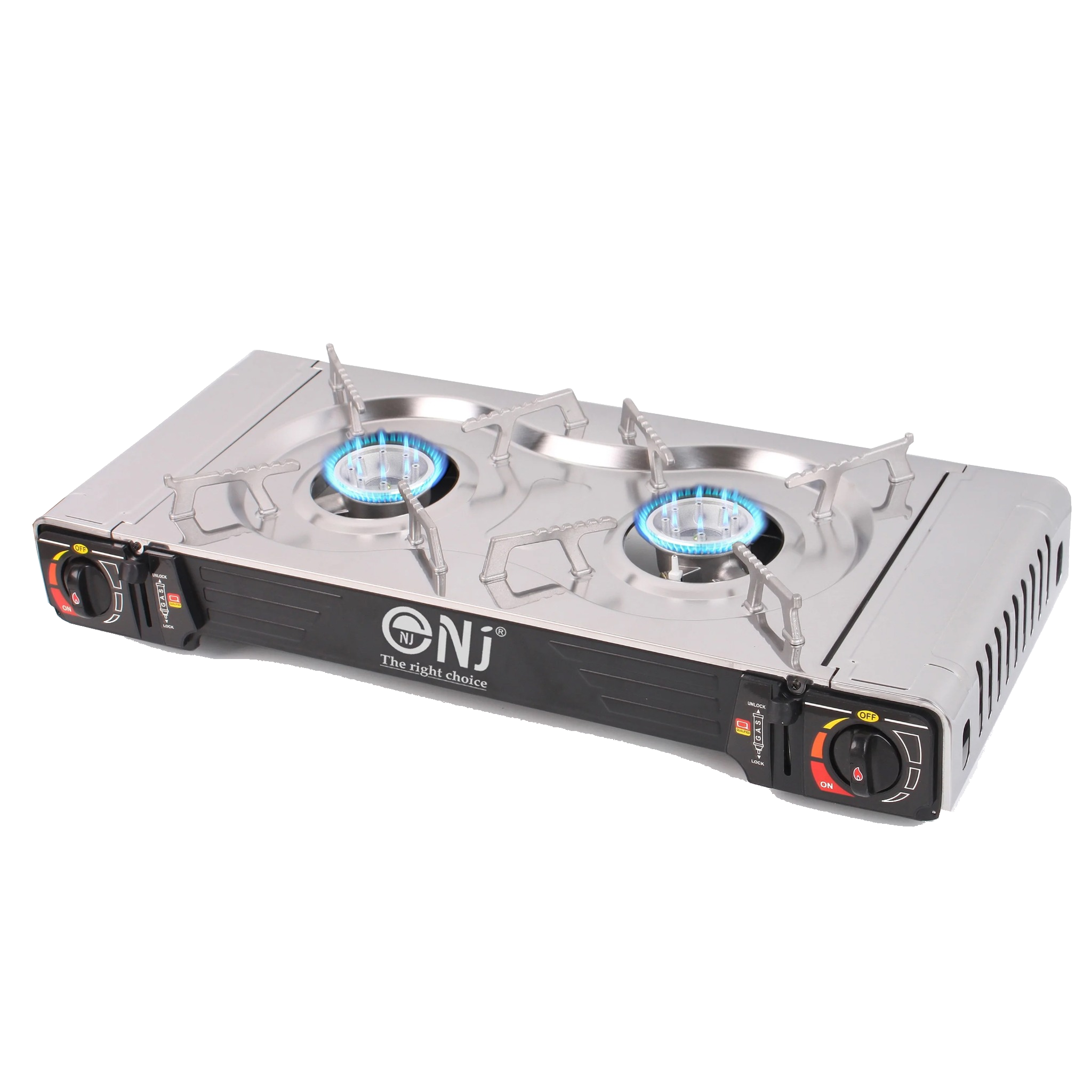 SG-2 Camping Gaskocher 2 flammig 4,6 KW Doppel Campingkocher