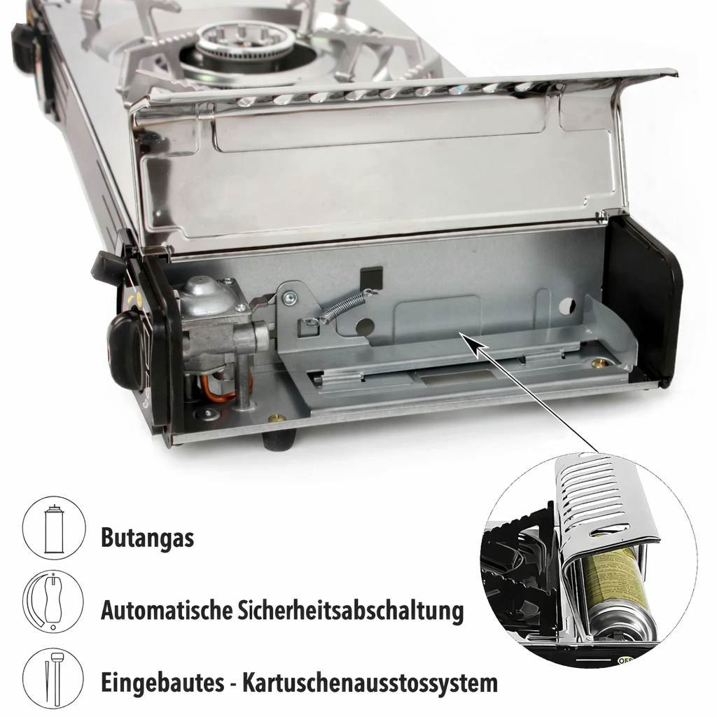 SG-2 Camping Gas Stove 2-Burner 4.6 KW Double Camping Cooker