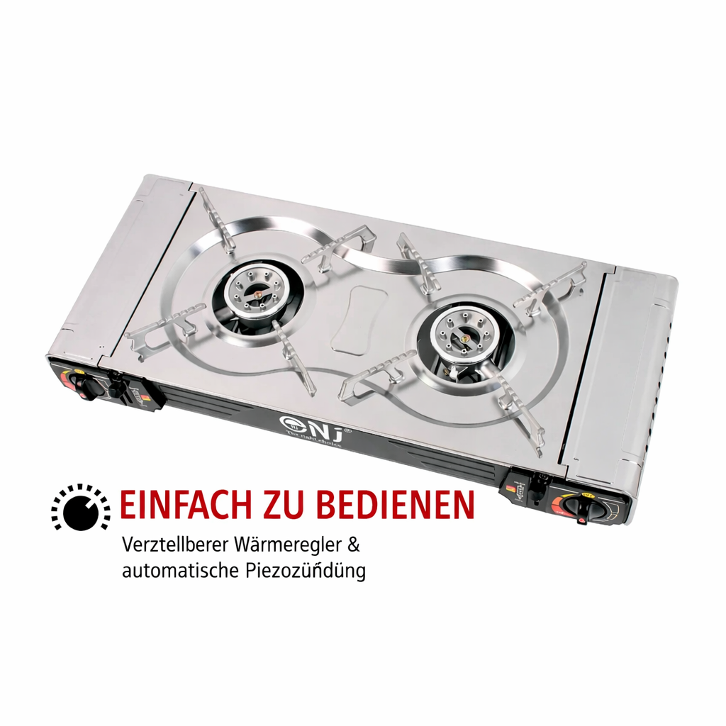 SG-2 Camping Gas Stove 2-Burner 4.6 KW Double Camping Cooker