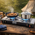 SG-2 Camping Gas Stove 2-Burner 4.6 KW Double Camping Cooker