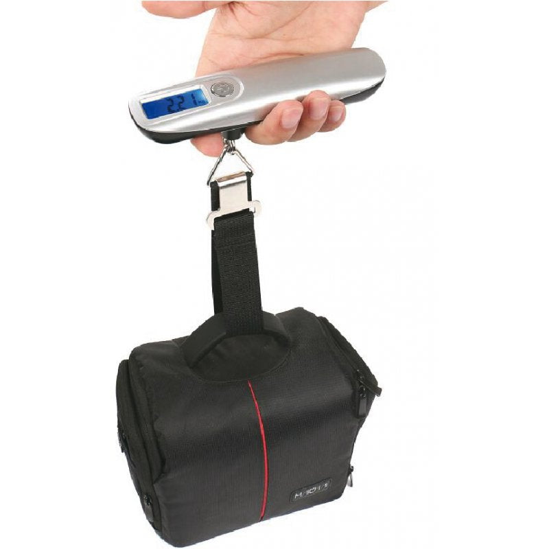 Digitale Kofferwaage Gepäckwaage bis 50kg mit Display + integriertes Bandmaß