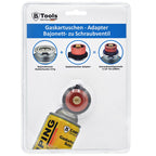 Gaskartuschen-Adapter Bajonett- zu Schraubventil