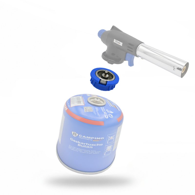 Gaskartuschen-Adapter Schraub- zu Bajonettventil