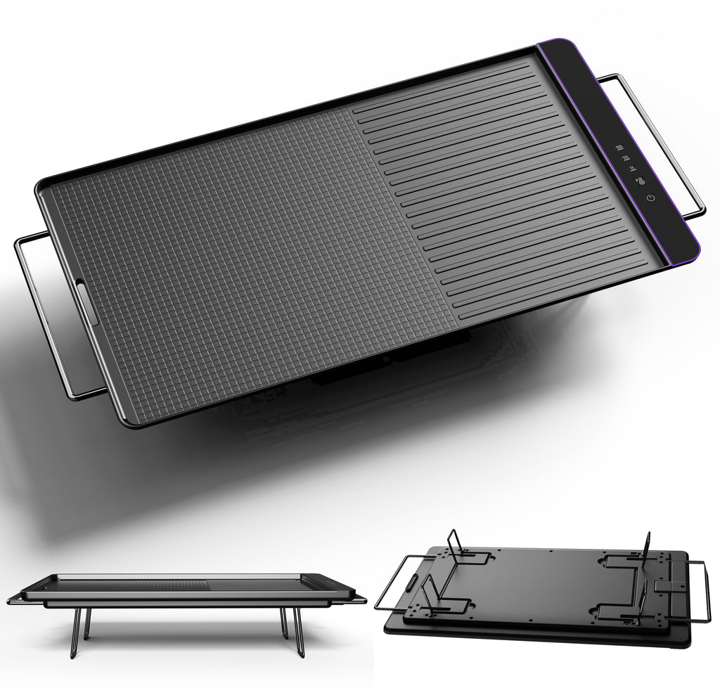 Phönix SG101P Elektro-Tischgrill 1300 W mit Antihaftplatte
