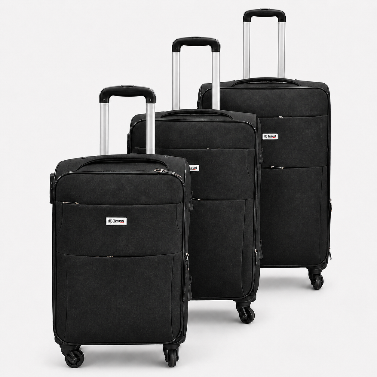 Trolley Set Reisekoffer 3-teilig - 360° Rollen Kofferset Stoffkoffer