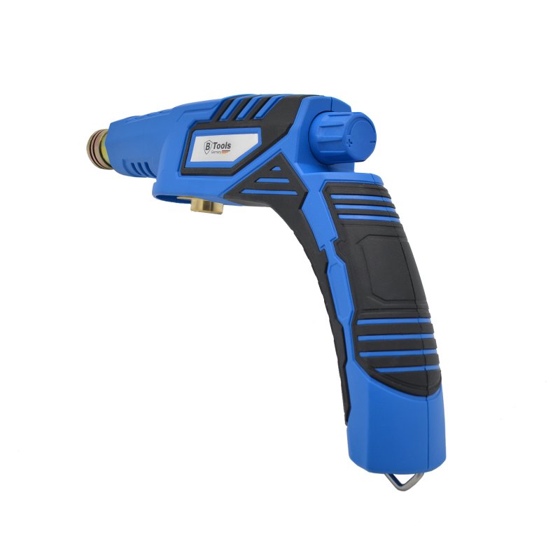 Lötlampen-Aufsatz / Lötpistole mit Piezo für Schraubventil-Gaskartuschen 7/16" EU