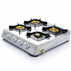 NGB-400 Edelstahl Gaskocher 4 flammig Propan Campingkocher