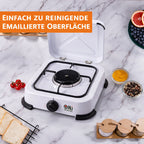 NJ-01 Propan Gaskocher 1 flammig Campingkocher 2,2 KW mit Deckel