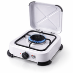 NJ-01 Propan Gaskocher 1 flammig Campingkocher 2,2 KW mit Deckel