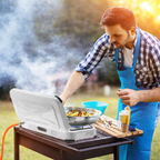 NJ-03 Gaskocher 3-flammig für Camping Propan 4,25 KW Deckel