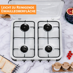 NJ-04 Campingkocher 4 flammig Gas Kocher 5,5 KW Deckel