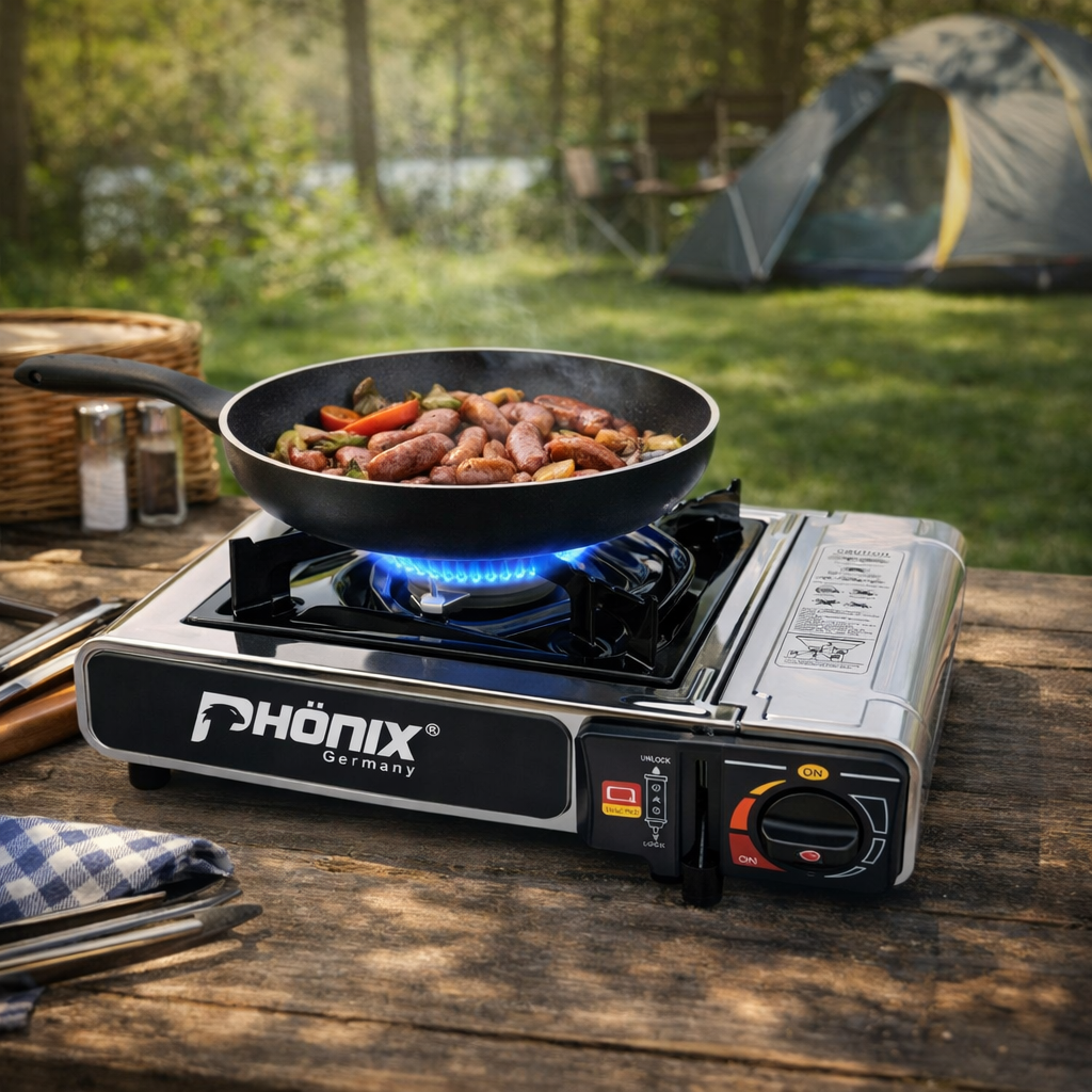 Phönix PC-20 Gaskocher Campingkocher 2,3 KW Picknickkocher