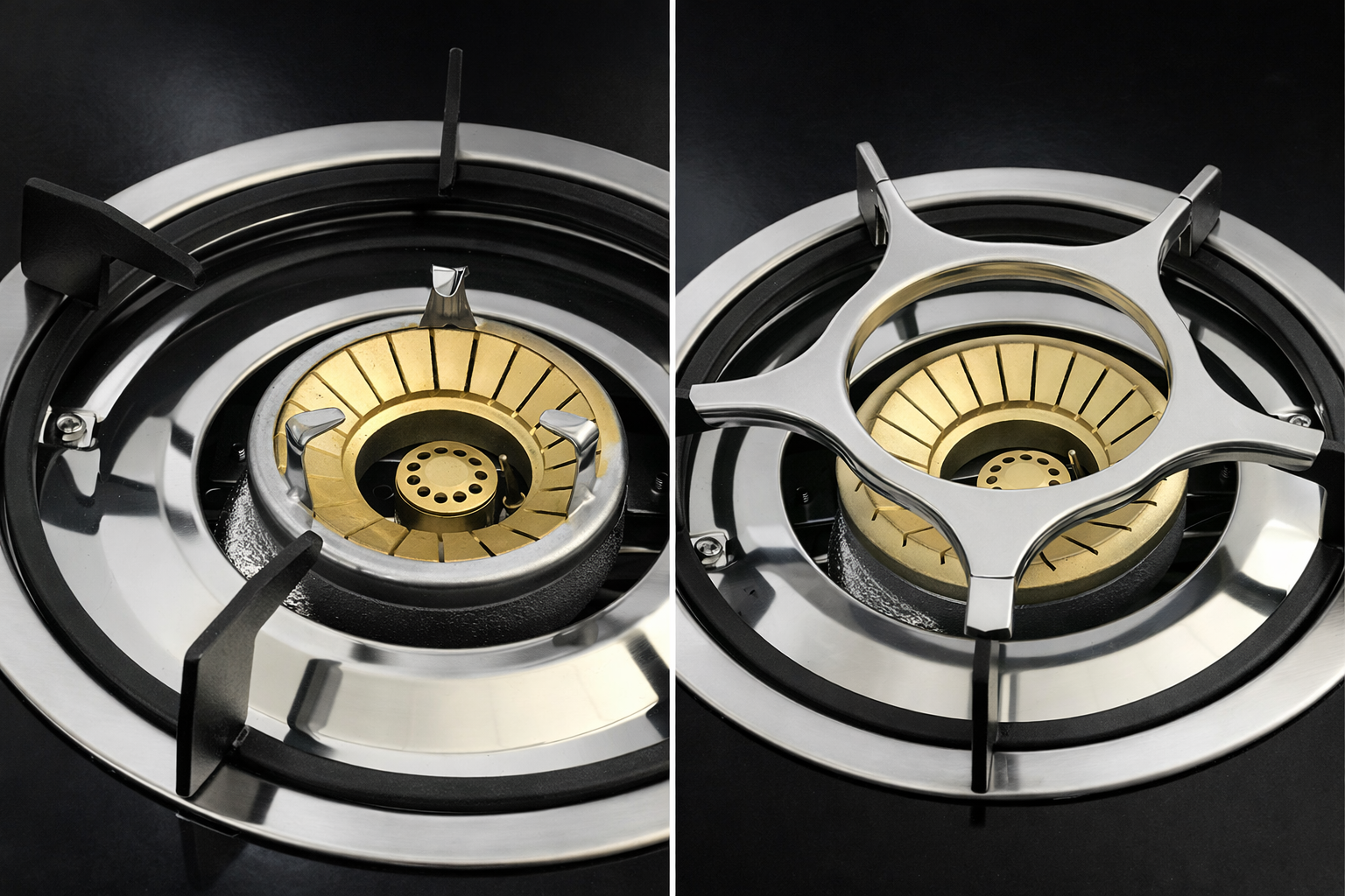 Phönix PS-3 Glas Gaskocher 3 flammig Propan Gasherd mit Zündsicherung