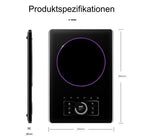 Phönix SC101P Supraleitende Elektrokochplatte Ultra-Dünn Einzelkochplatte Kochfeld 1500W
